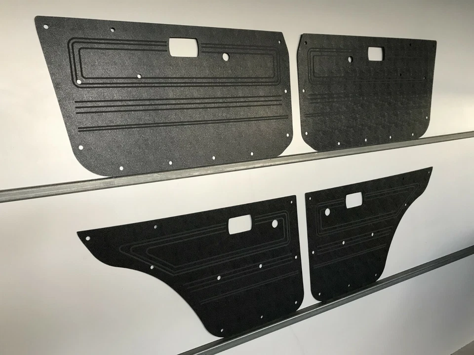 Tarjetas de puerta impermeables ABS negras para Mazda 323 5 puertas escotilla 77-80 vagón 78-86 x4 Foto 3 de 4