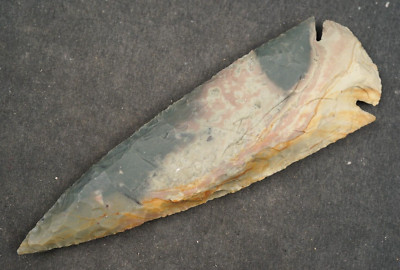 Multi Color 5'' Flint Spearhead Head Knife Tool Blade Arrowhead I-245