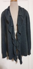 Simply Vera Wang Womens Gray Cardigan Sweater Size M