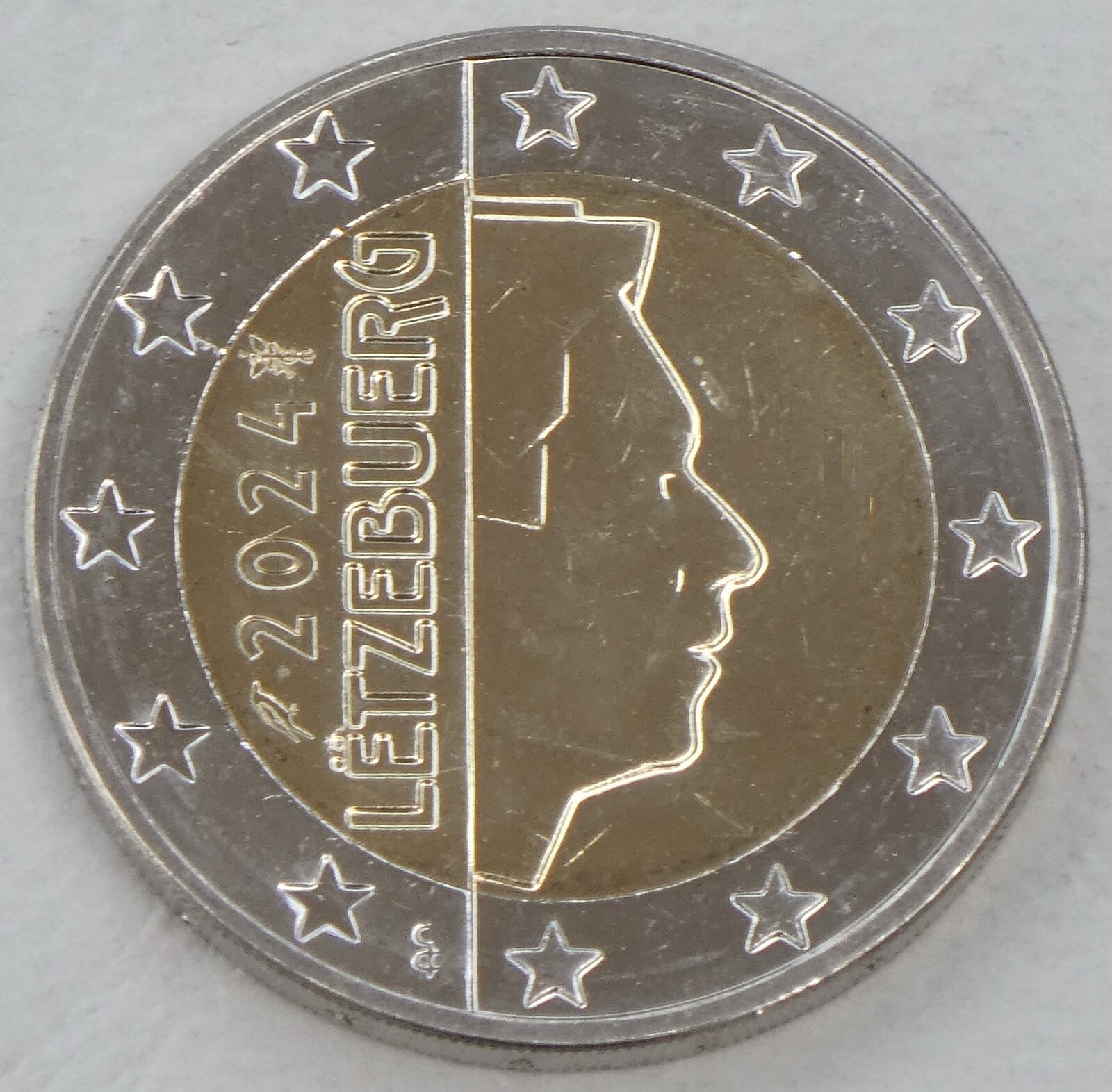 2 E.uro Pièce de Monnaie Luxembourg 2024 splendide