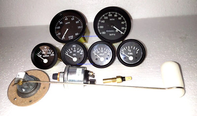 Smiths Electrical Temp Oil Volt Fuel Speedo180-0 MPH 0-80RPM 85mm 3senders BB