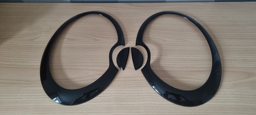 UK STOCK BIG COMBO GLOSS BLACK out trim set for MINI Cooper S JCW R50 R52 R53 - Picture 4 of 15