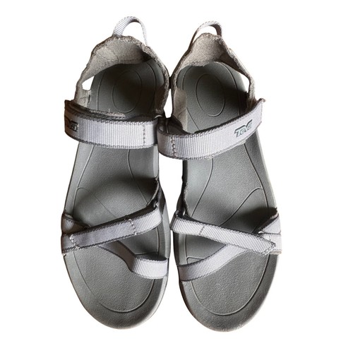 Teva Sandals Hiking Walking Water Friendly Sporty Straps Gray Women's Size 6
