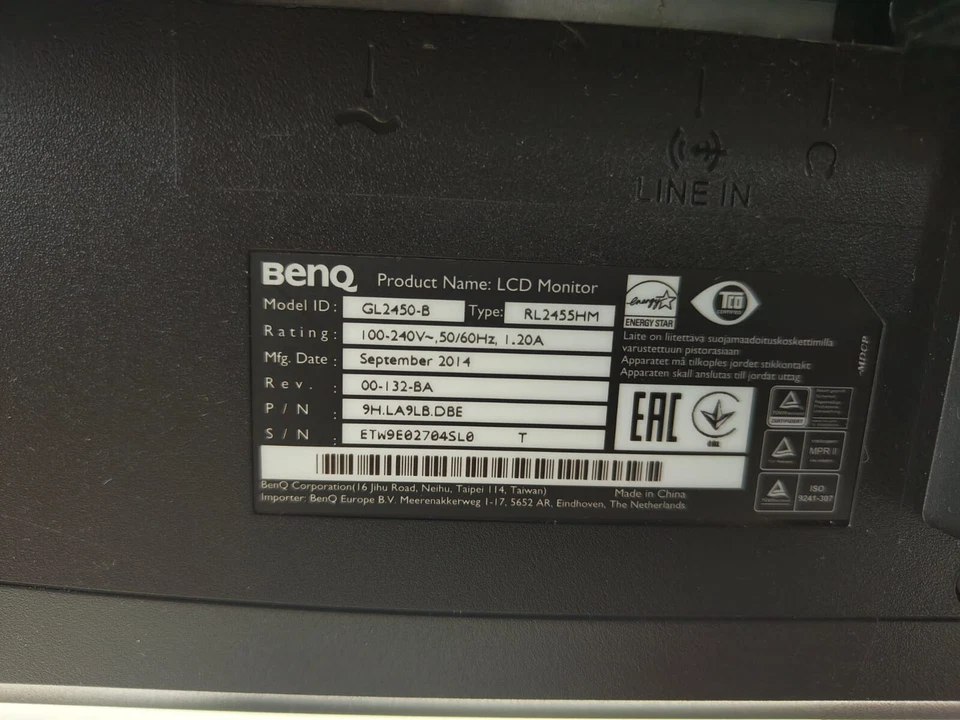 BenQ RL2455HM Gaming Monitor 24" 1ms 75Hz Full HD - Bild 4 von 4