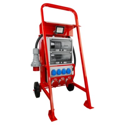 Baustromverteiler Ständer Stromverteiler eXT S/FI 32A 2x16A 4x230V Doktorvolt