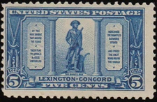 United States Scott 619 5c Lexington Concord.