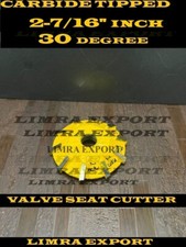 VALVE SEAT BORE CUTTER CARBIDE TIPPED 2-7/16" 30 DEGREE TO CUT 3rd ANGLE