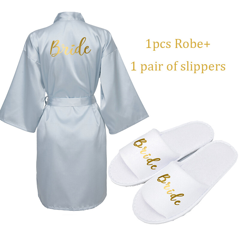 bridal robes and slippers