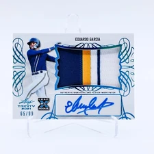 2021 Leaf Trinity Eduardo Garcia RC Patch Auto /99 #PA-EG1 *3 COLOR PATCH*
