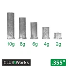 Golf club lead swing weights - For steel iron shafts .355" & steel wood shafts