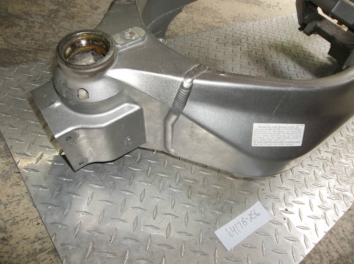 03 04 636 ZX ZX6 FRAME MAINFRAME CHASSIS STRAIGHT STR8 SLVG | eBay