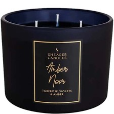 SHEARER CANDLES Amber Noir Fragrance Long Lasting Scented Multiwick Candle *NEW*