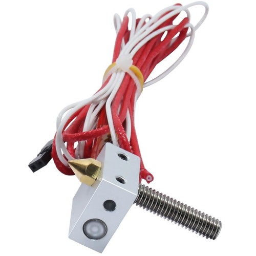 3D Printer MK8 Assembled Extruder Hotend 1.75mm to 0.4mm Nozzle Heating Block F - Afbeelding 3 van 14
