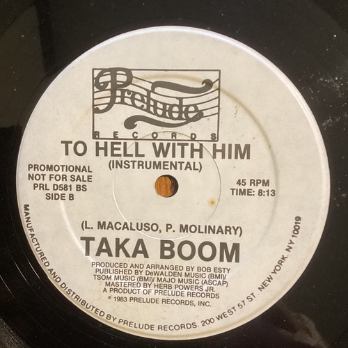 Taka Boom - To Hell With Him - 12" Promo 45 RPM Vinyl - 1983 - Free Shipping - Picture 8 of 8
