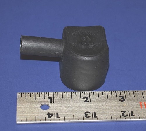 Lawn Mower Garden Tractor Battery Terminal Boot Cover Right Elbow Black Negative - Picture 2 of 6