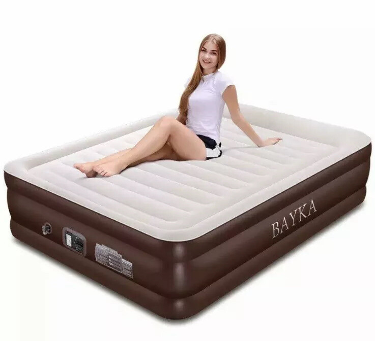double blow up bed