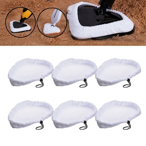 6Pcs Steam Mop Pad Floor Cleaning Pad Washable for x5 S302 S001 Steam Mop - Picture 8 of 12