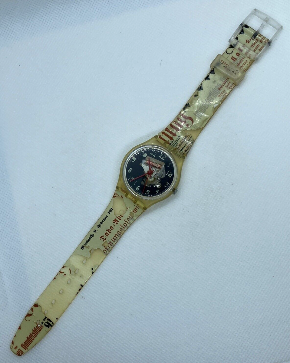 Swatch Cabaret Votaire Dada Traces GZ184 AG 2003 Watch Jelly 