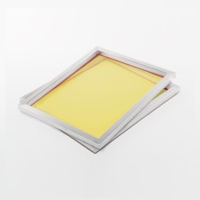 2x 100T Cornice Setaccio 61x51cm A3 + Telaio Alluminio per Grafico Serigrafia