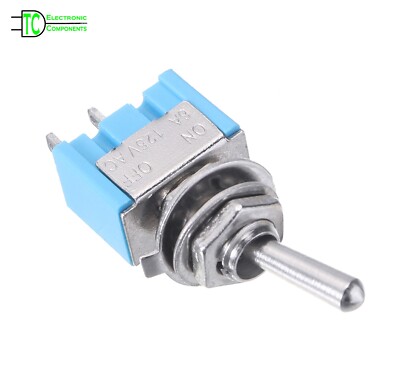 MTS101 Kippschalter 6A 125VAC SPST 2 Positionen Ein Aus Schalter 2 Stück