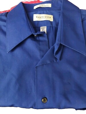 mens dress shirt 16.5 x 36 Lands' End Men's Performance Dress Shirt, Red, 16-16 x 36/37