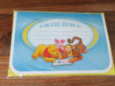 CARTE JOYEUX ANNIVERSAIRE DISNEY - WINNIE L'OURSON - LE CADEAU SURPRISE - Photo 1/2