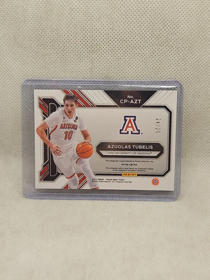 2023 Prizm DP Azuolas Tubelis Green Pulsar  24/25 RC Auto Penmanship Wildcats - Image 2 of 2