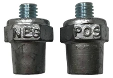 PAIR OF SIDE TO TOP MOUNT BATTERY POST TERMINAL ADAPTER CONVERTERS SET BRAND NEW