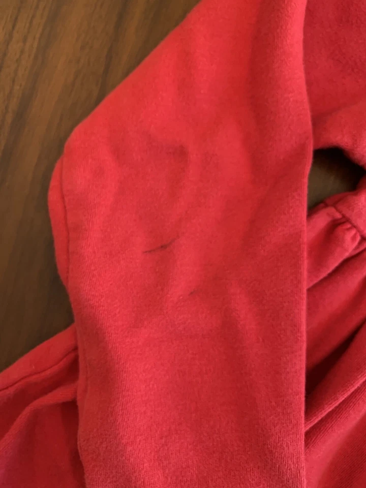 Vestido Monag 2T Adorno Navidad Ho Ho Apliques Rojo Algodón  Foto 4 de 4