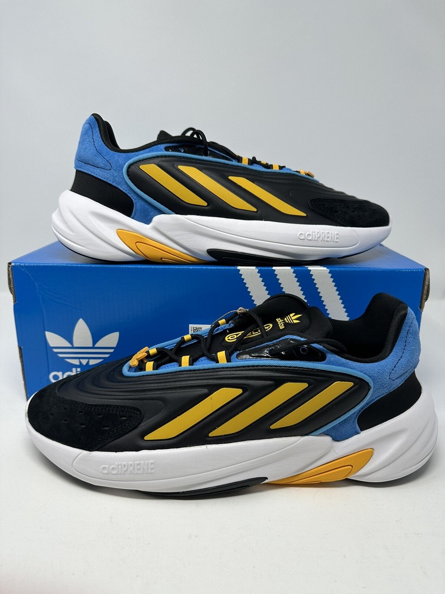 ♡aayyaa♡ Adidas Ozelia Black Blue Volt Yellow White Running Sneakers FZ5881
