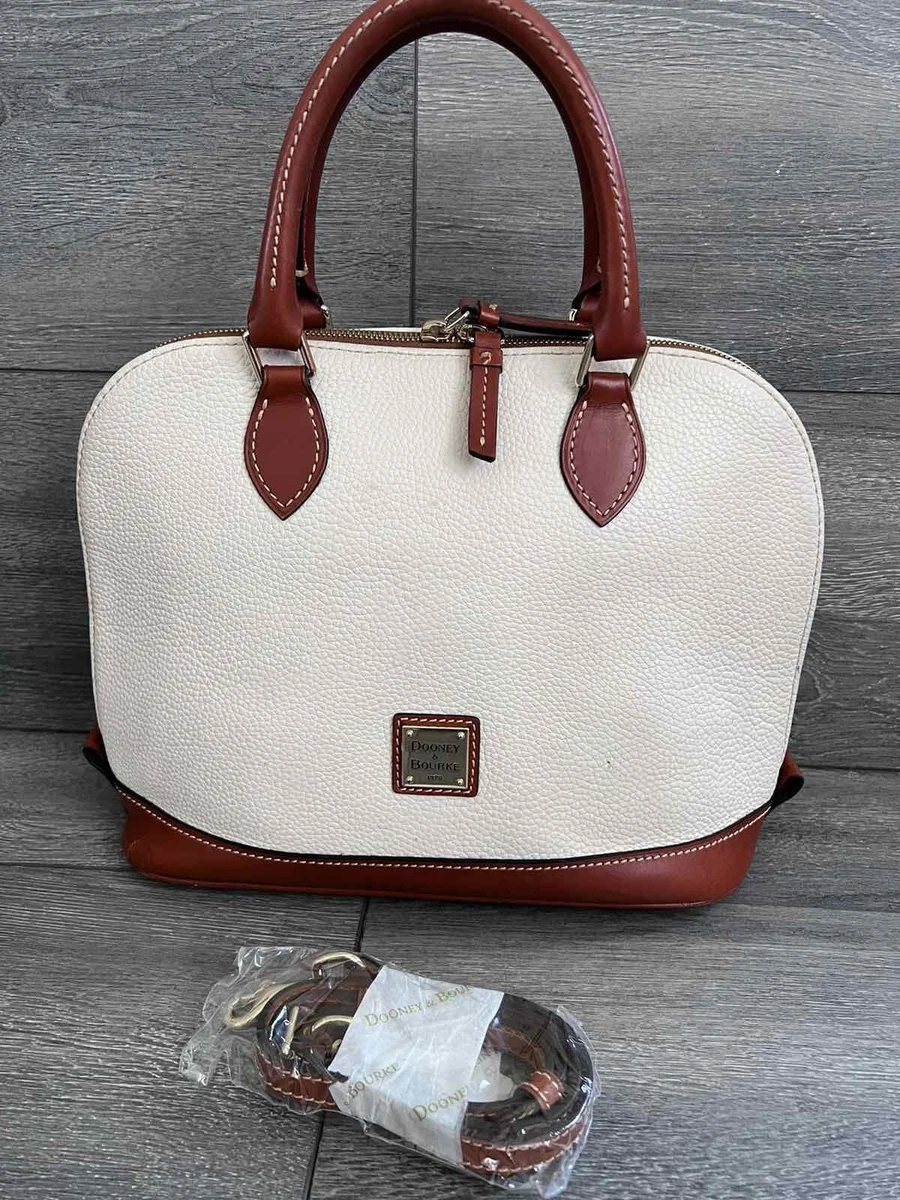 Dooney and bourke pebble leather zip zip satchel sales