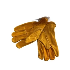 Hand Armour Durable Suede Cowhide Gloves Unlined Yellow Keystone Thumb Large NEW