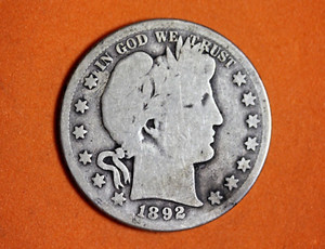 1892-S Barber Half Dollar #P12524