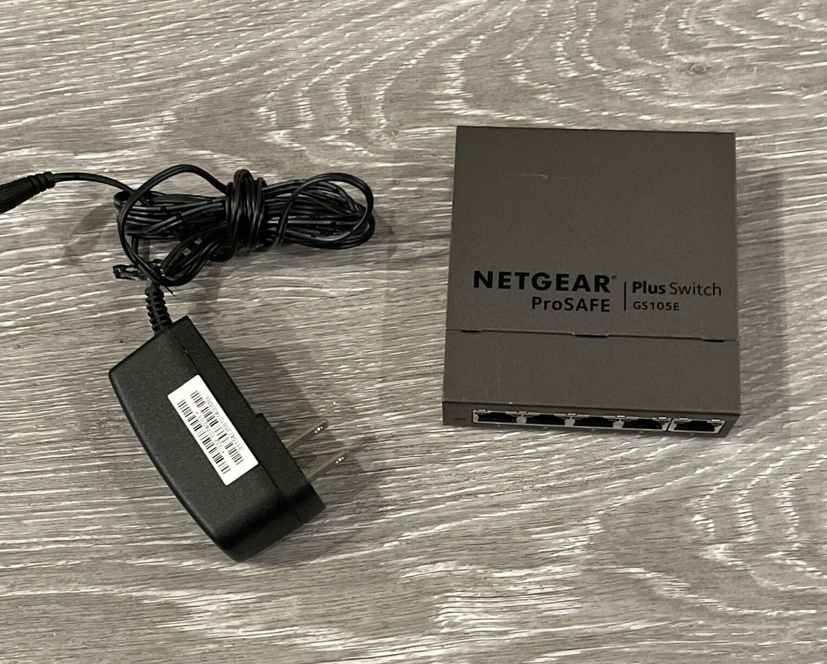 NETGEAR ProSAFE GS105Ev2 5-Port Gigabit Ethernet Plus Switch W/AC