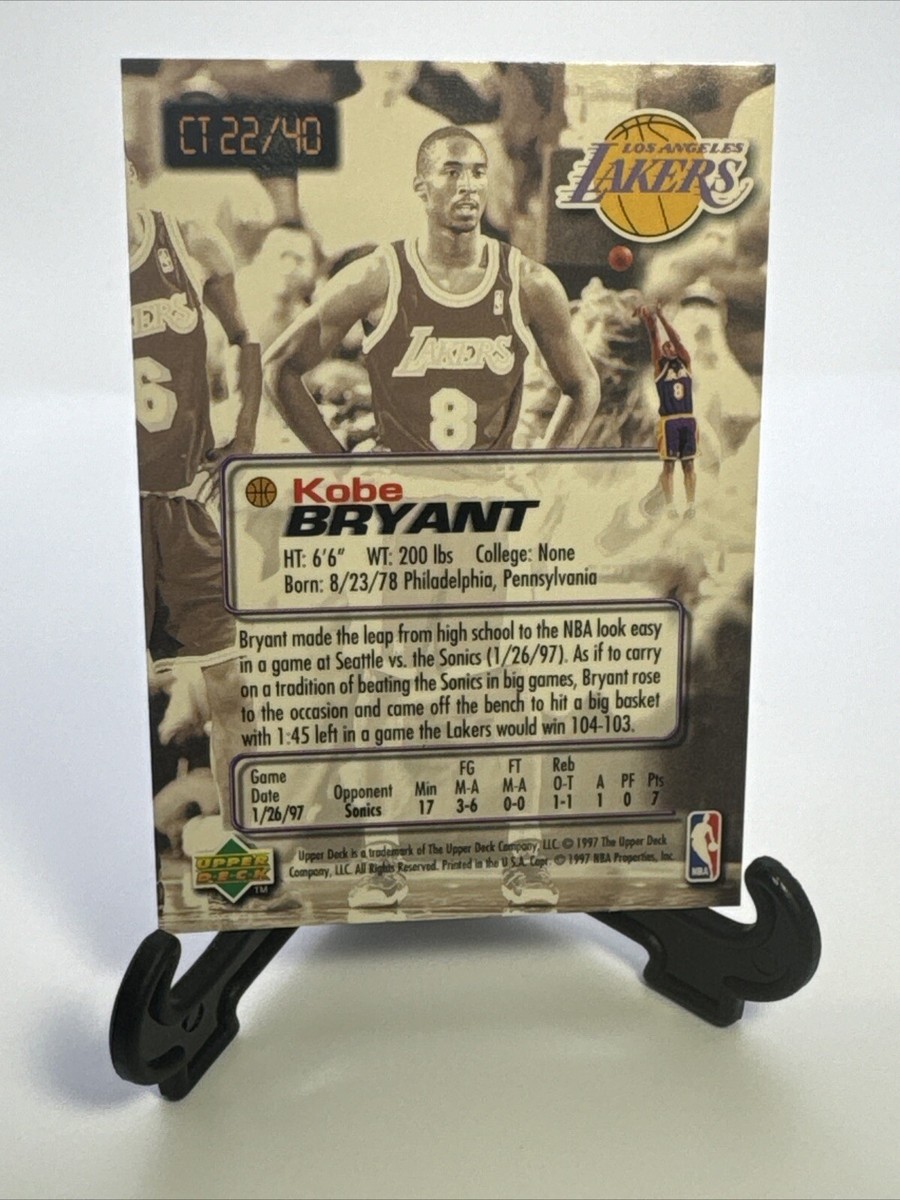 1997-98 Upper Deck Basketball Crunch Time Insert #CT22 Kobe BRYANT