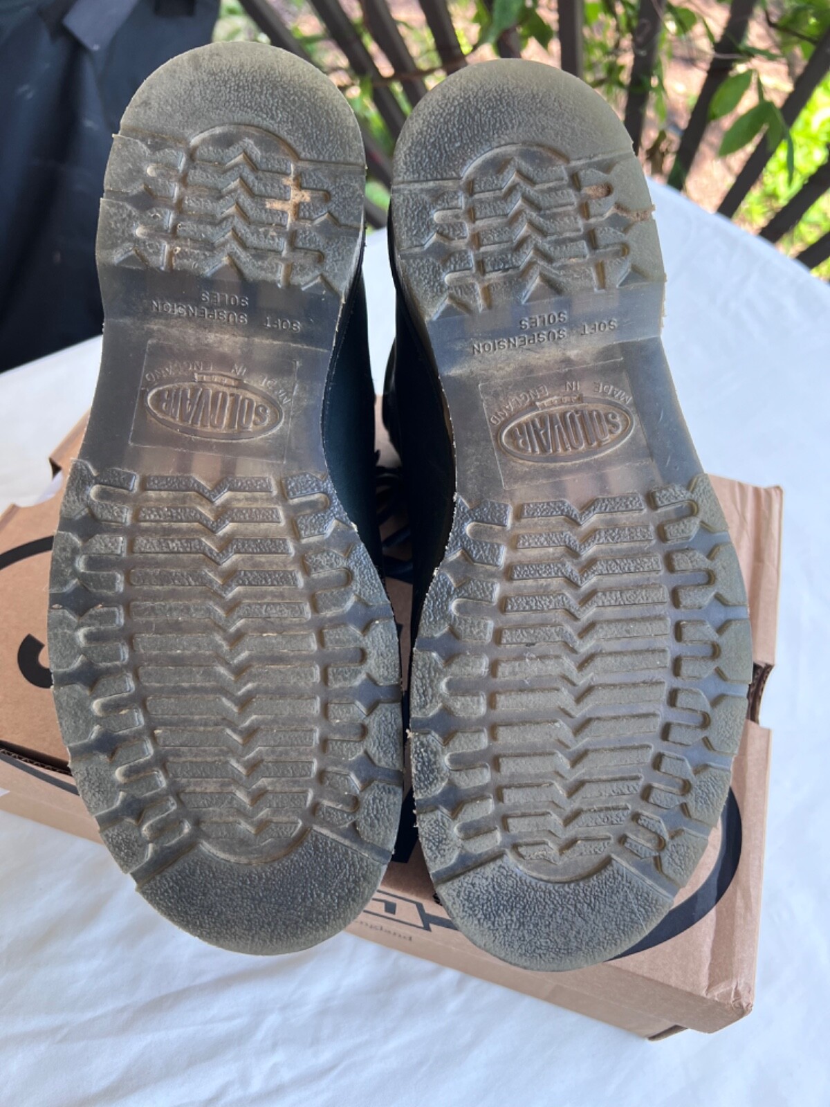 Solovair X Noah hiking boots in green leather, excell… Gem