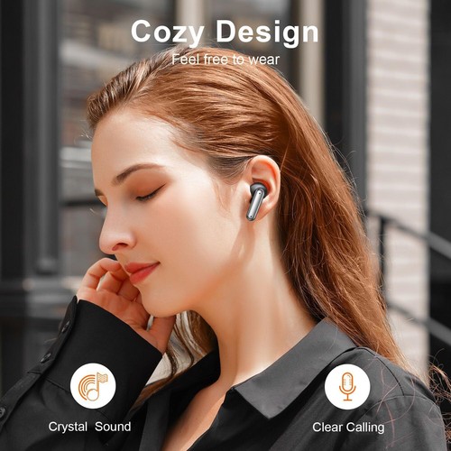 Bluetooth Wireless Earbuds Earphones Headphones Headset For iPhone Android - Zdjęcie 10 z 12