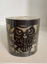 Spiced Cake Scented Mini Pillar Candle 2-in X 2-in In Decorative Owl Sleeve ￼