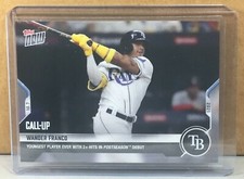 2021 TOPPS NOW #924 WANDER FRANCO TAMPA BAY RAYS Call-Up Postseason PR 1662