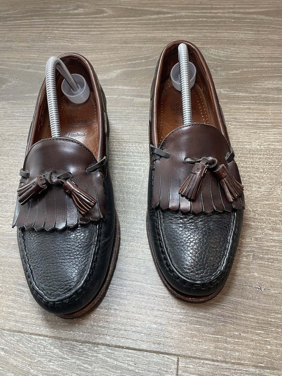 Allen Edmonds Nashua 42250 Black/Brown Tassel Loafers Slip  display picture 3