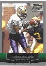 2004 Topps Draft Picks and Prospects Football Reggie Williams RC Washington