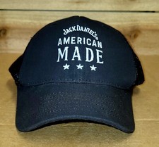 VINTAGE Jack Daniels Hat Black Snapback Cap Embroidered Logo Made in USA