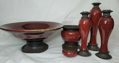 6 PIECES! Party Lite retired Morrocan Spice candle holders  EUC!!