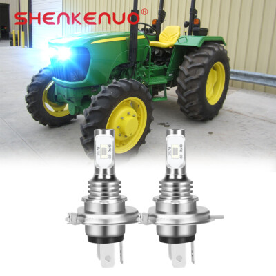 2 8000K LED bulbs for a Deere 5065E 5075E 5075M 5065M 5090E 5095M 5100E, 57M7166