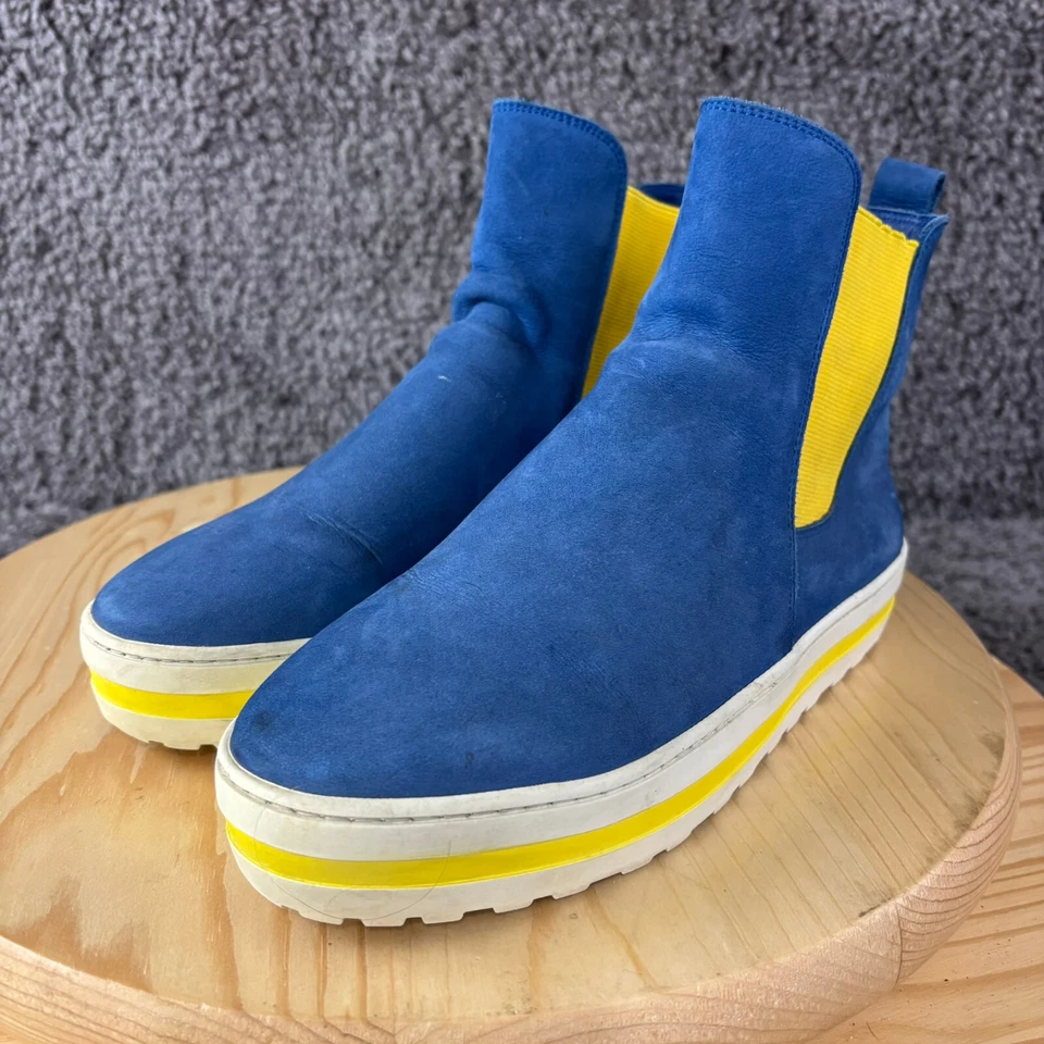 Arche Chelsea ботинки женщин размер 6 синий нубук кожаный ботинок сделано во Франции - Изображение 2 из 4