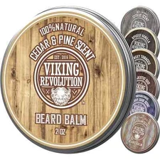 Viking Revolution Cedar and Pine Beard Balm - Beard Butter with Argan Oil Bea...