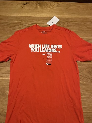 Nike Metcon Shirt Orange Herren Small Neu Training Workout