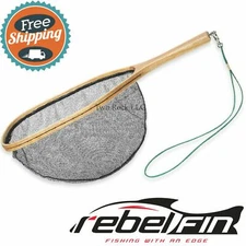 rebelFIN - Live Release TROUT NET - lightweight WOOD Fly Fishing Landing