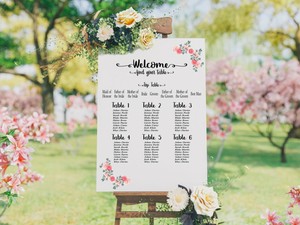 Personalised Wedding Seating Plan Board 3 Reception Venue Sign Bride Groom Ebay
