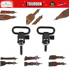 TOURBON Heavy Duty Quick Release Swivels Sling Attachment Metal Clip Screws Stud